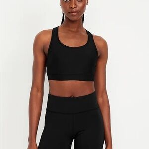 Old Navy Black Racerback Sports Bra